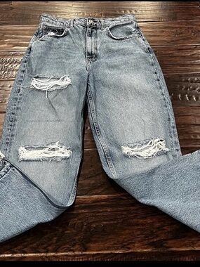 We The Free High-Rise Light Blue Distressed Women’s Jeans
